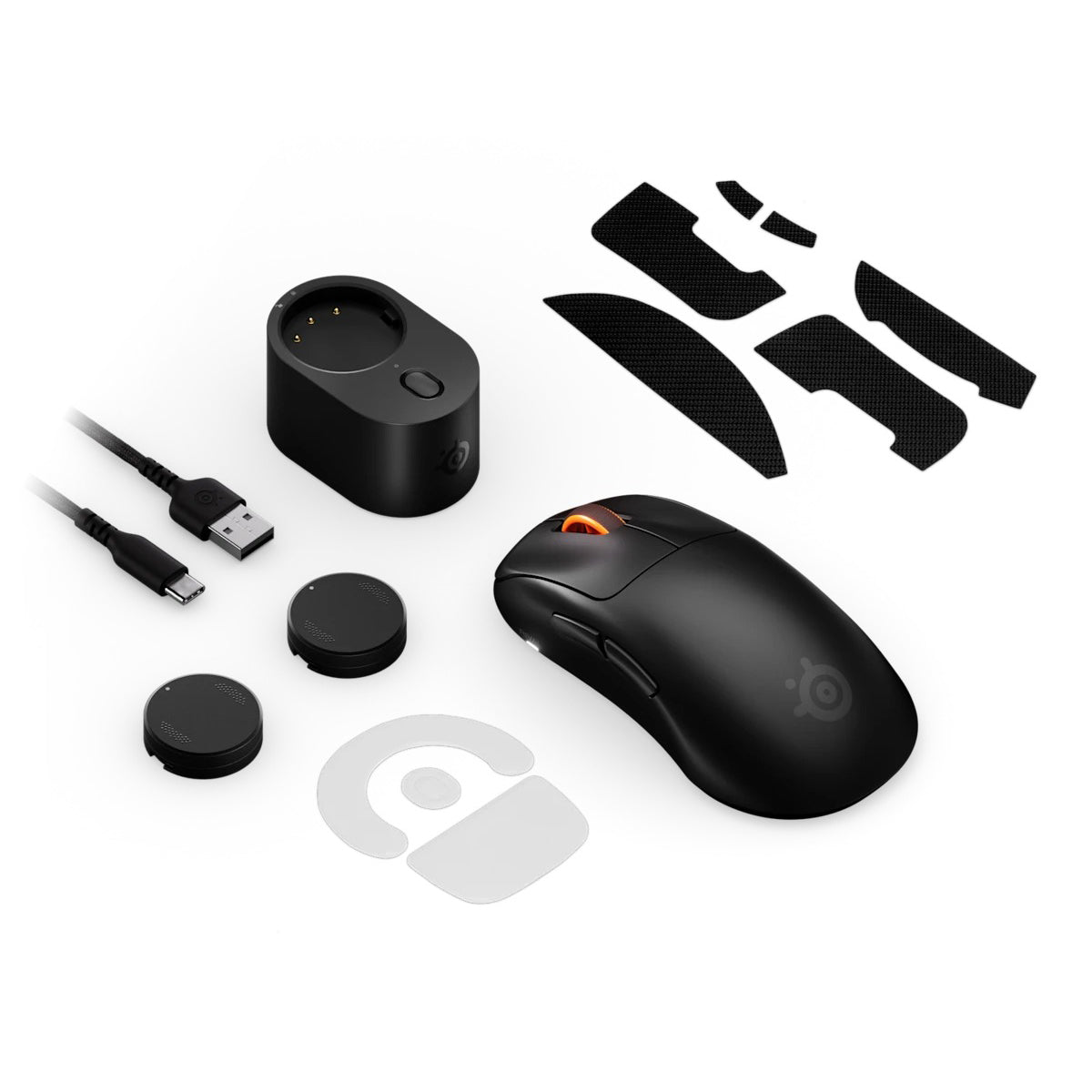 SteelSeries Rival Pro Ultra-Lightweight Ergonomic Wireless Gaming Mouse (Full-Size) (Black) (62657)