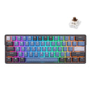 Royal Kludge RK61 Plus Tri-Mode RGB 61-Keys Hot Swappable Mechanical Keyboard Indigo (Brown Switch)