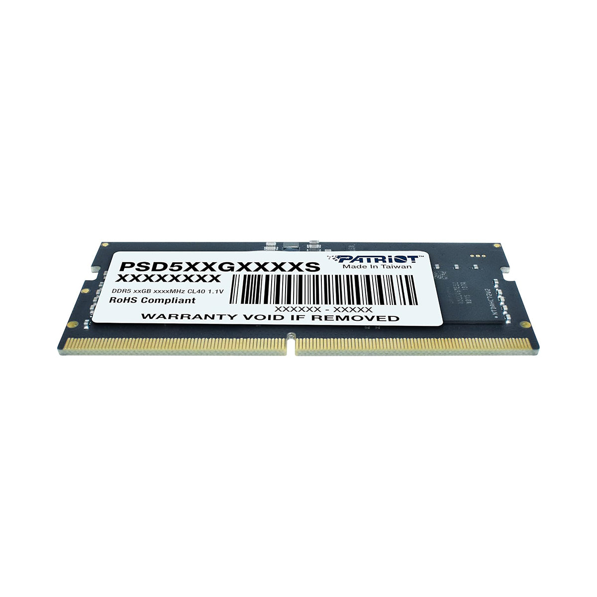 Patriot Signature Line 16GB (1x16GB) DDR5 5600MT/s CL46 SODIMM Memory (PSD516G560081S)