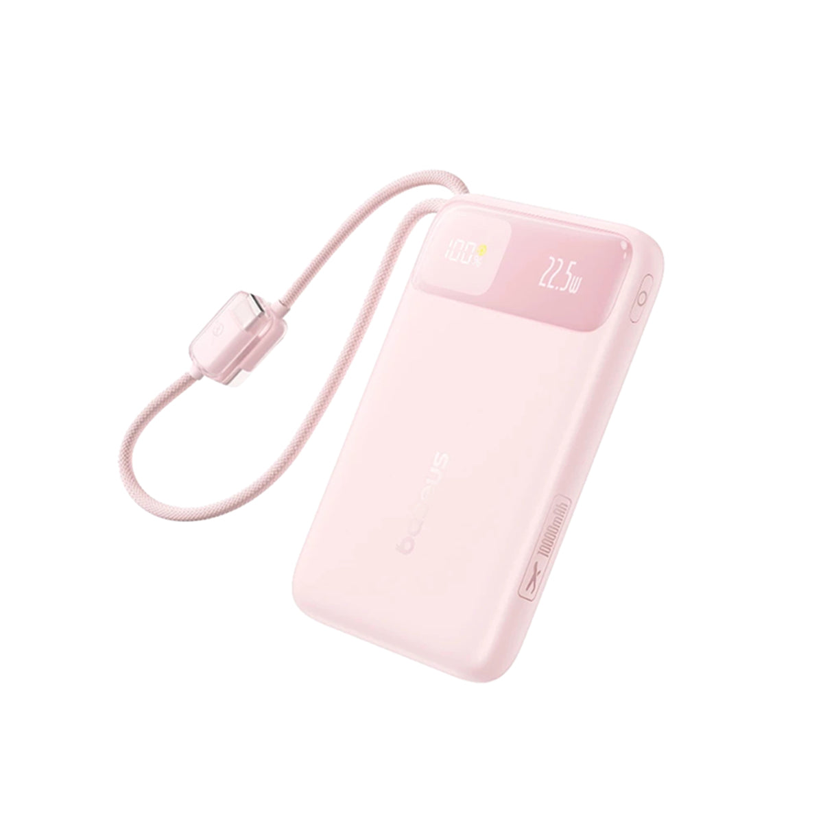 Baseus EnerFill FC11 Digital Display Power Bank with Dual Built-In USB-C Cables 10000mAh 22.5W (Cosmic Black, Beige, Galaxy Blue, Baby Pink)