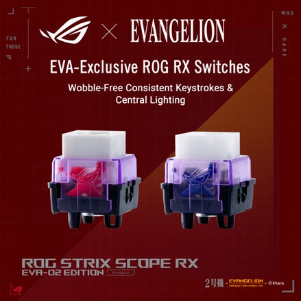 Asus ROG Strix Scope RX EVA-02 Edition Optical Mechanical Gaming Keyboard (XA13)