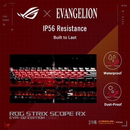 Asus ROG Strix Scope RX EVA-02 Edition Optical Mechanical Gaming Keyboard (XA13)