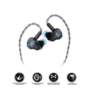 Kiwi Ears Astral 1DD + 6BA Hybrid In-Ear Monitor Hi-Fi Studio Recording & Mixing Earphone (Blue)