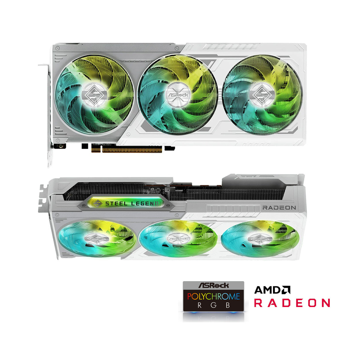 ASRock AMD Radeon RX 9070 XT Steel Legend 16GB Graphics Card