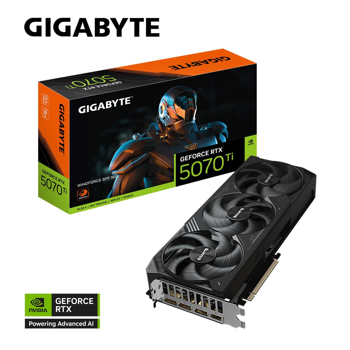 Gigabyte GeForce RTX 5070 Ti Windforce SFF 16GB GDDR7 Graphics Card