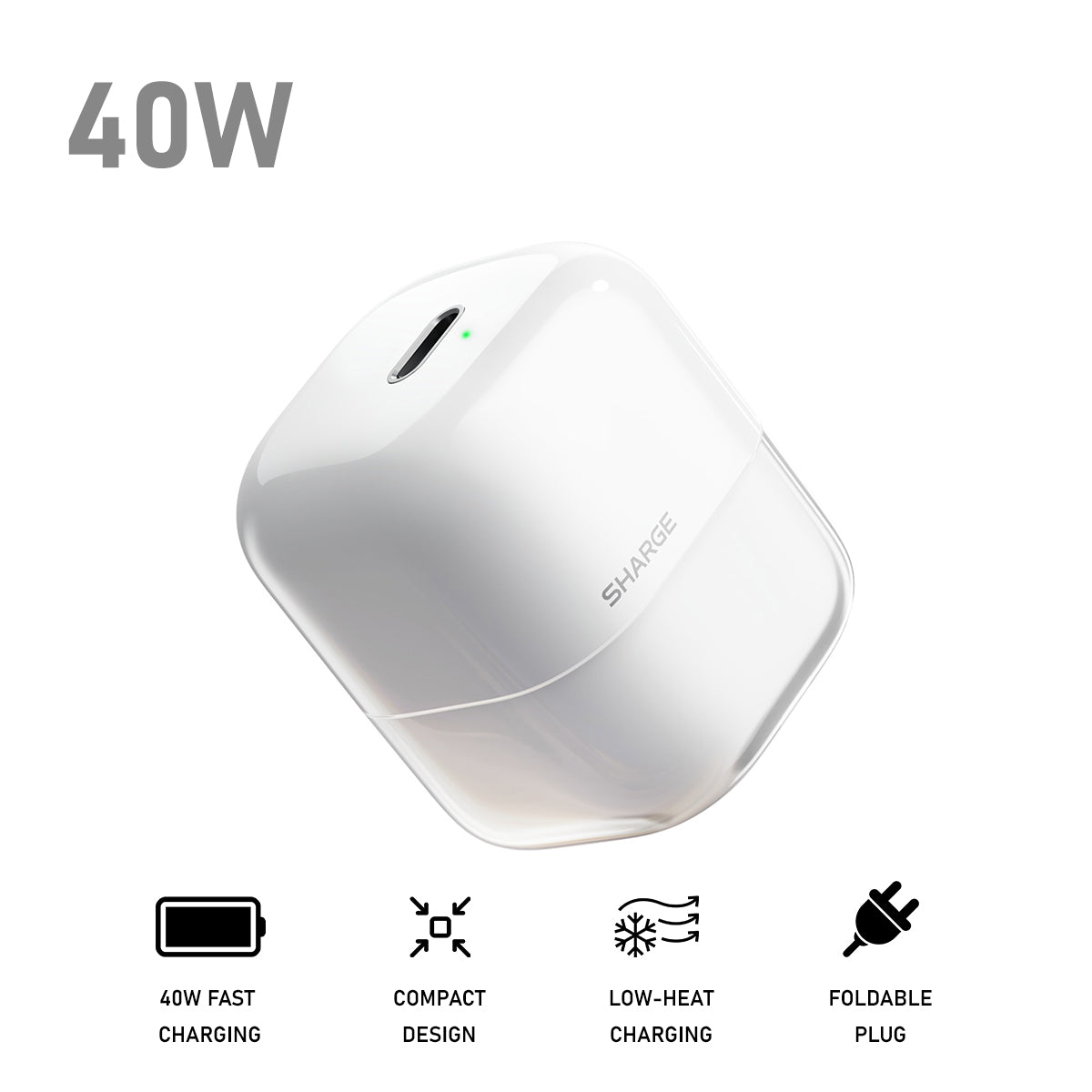 Sharge Air Charger 40W (White) (S8U)