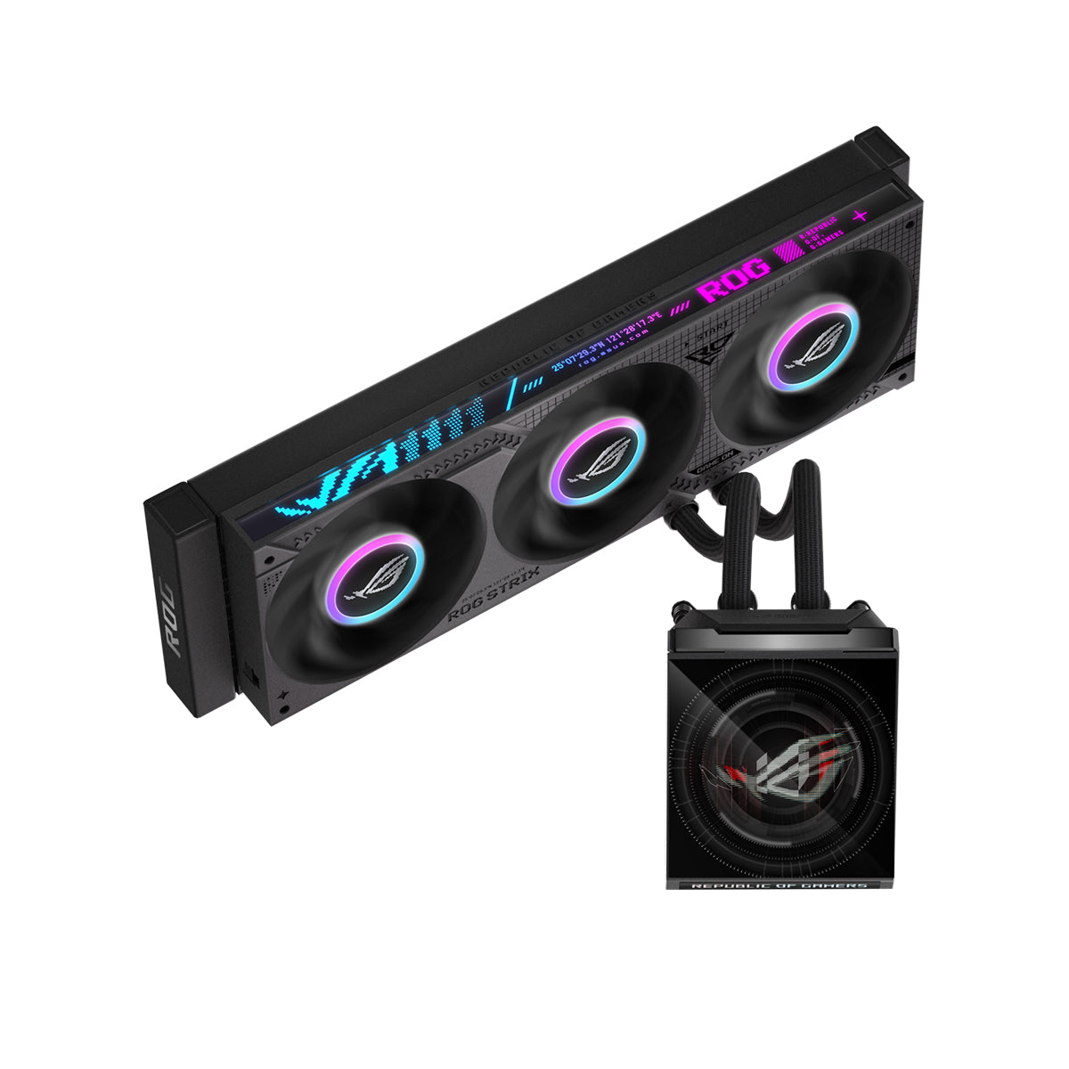 Asus ROG Strix SLC IV 360 ARGB LCD AIO Liquid CPU Cooler (Black)