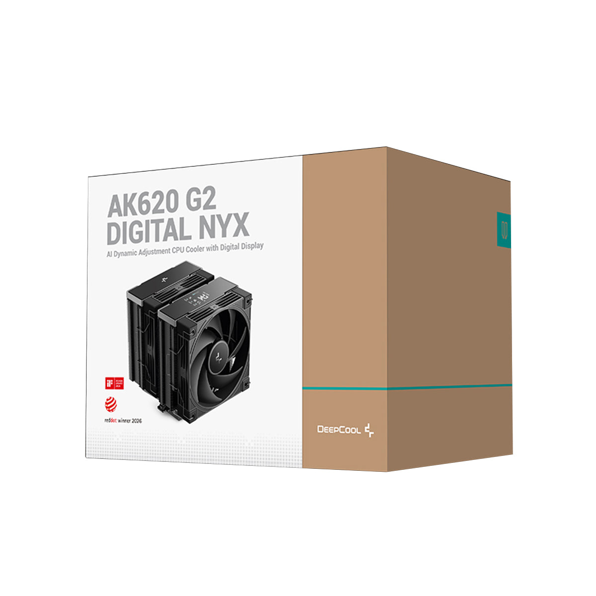 DeepCool AK620 G2 Digital NYX AI Dynamic Adjustment CPU Cooler with Digital Display (Black)