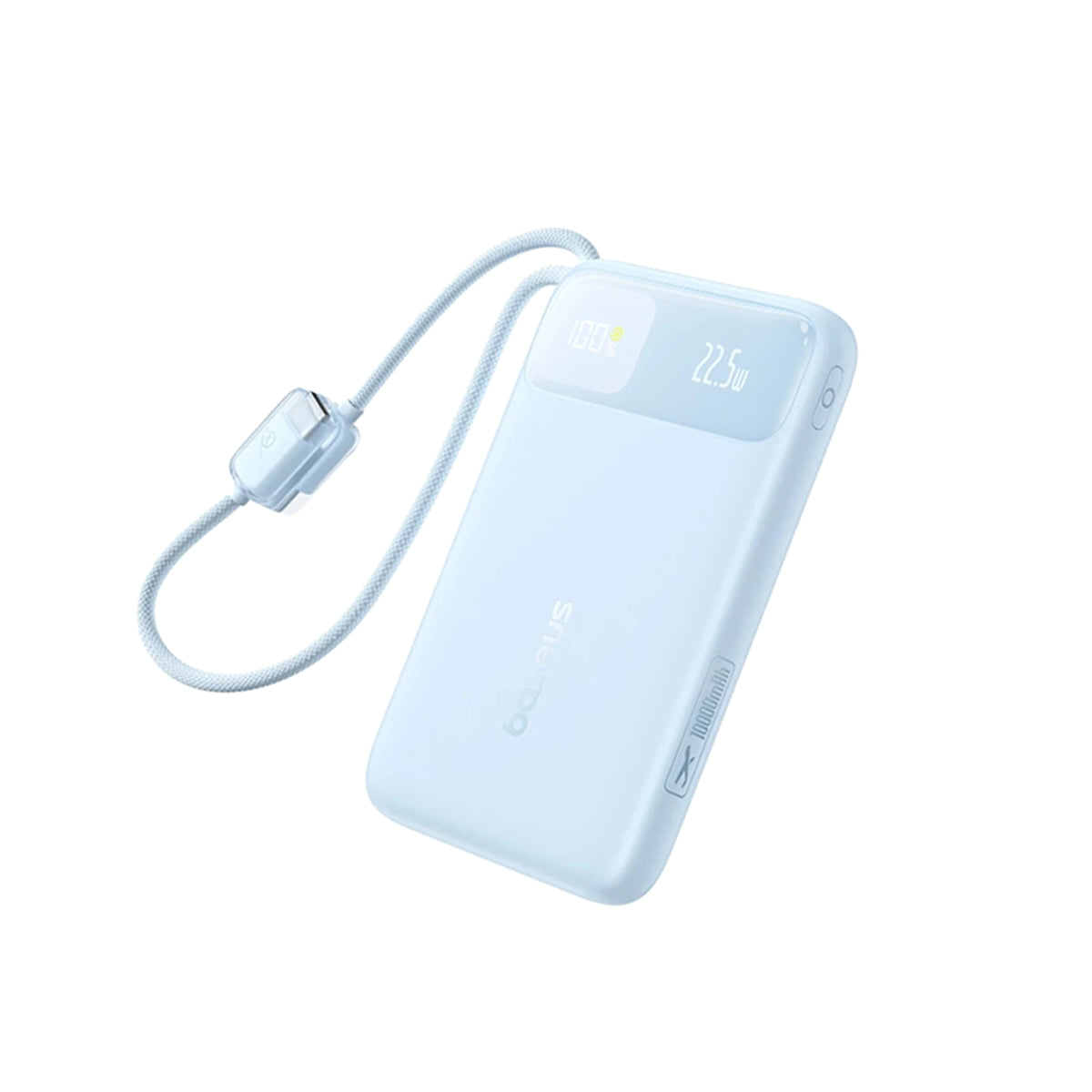 Baseus EnerFill FC11 Digital Display Power Bank with Dual Built-In USB-C Cables 10000mAh 22.5W (Cosmic Black, Beige, Galaxy Blue, Baby Pink)