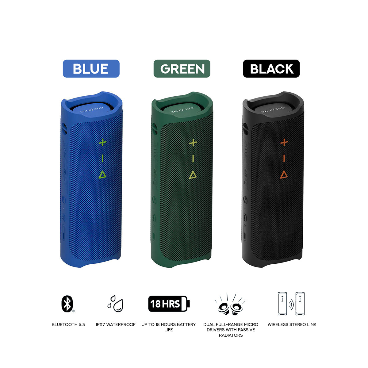 Creative Muvo Go Portable Waterproof Bluetooth 5.3 Speaker