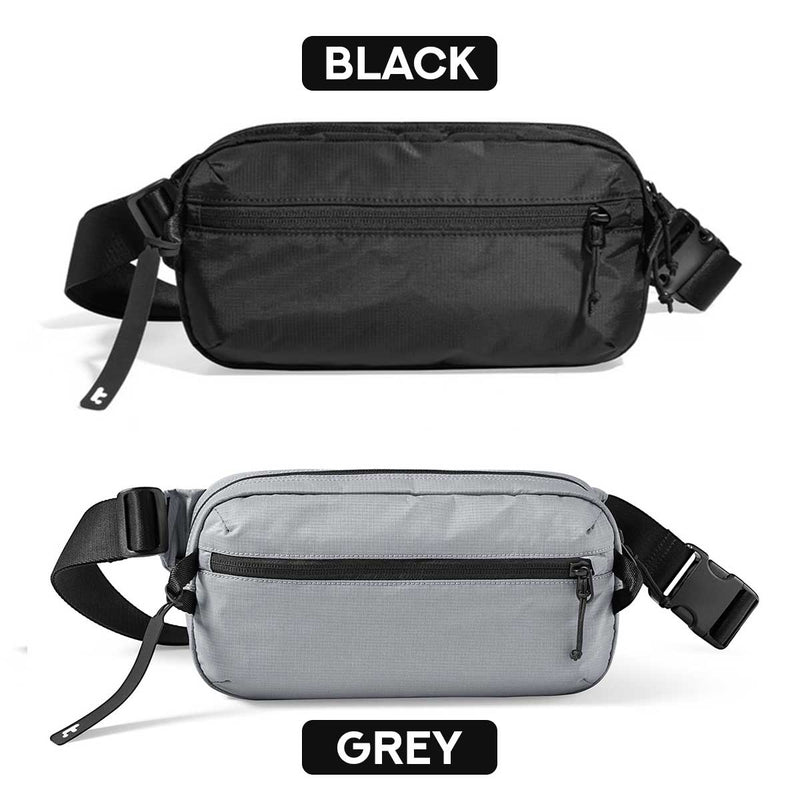 Tomtoc Aviator-T33 2.5L Chest Bag with RFID Blocking (Black, Grey) (T33S2D1, T33S2G1)
