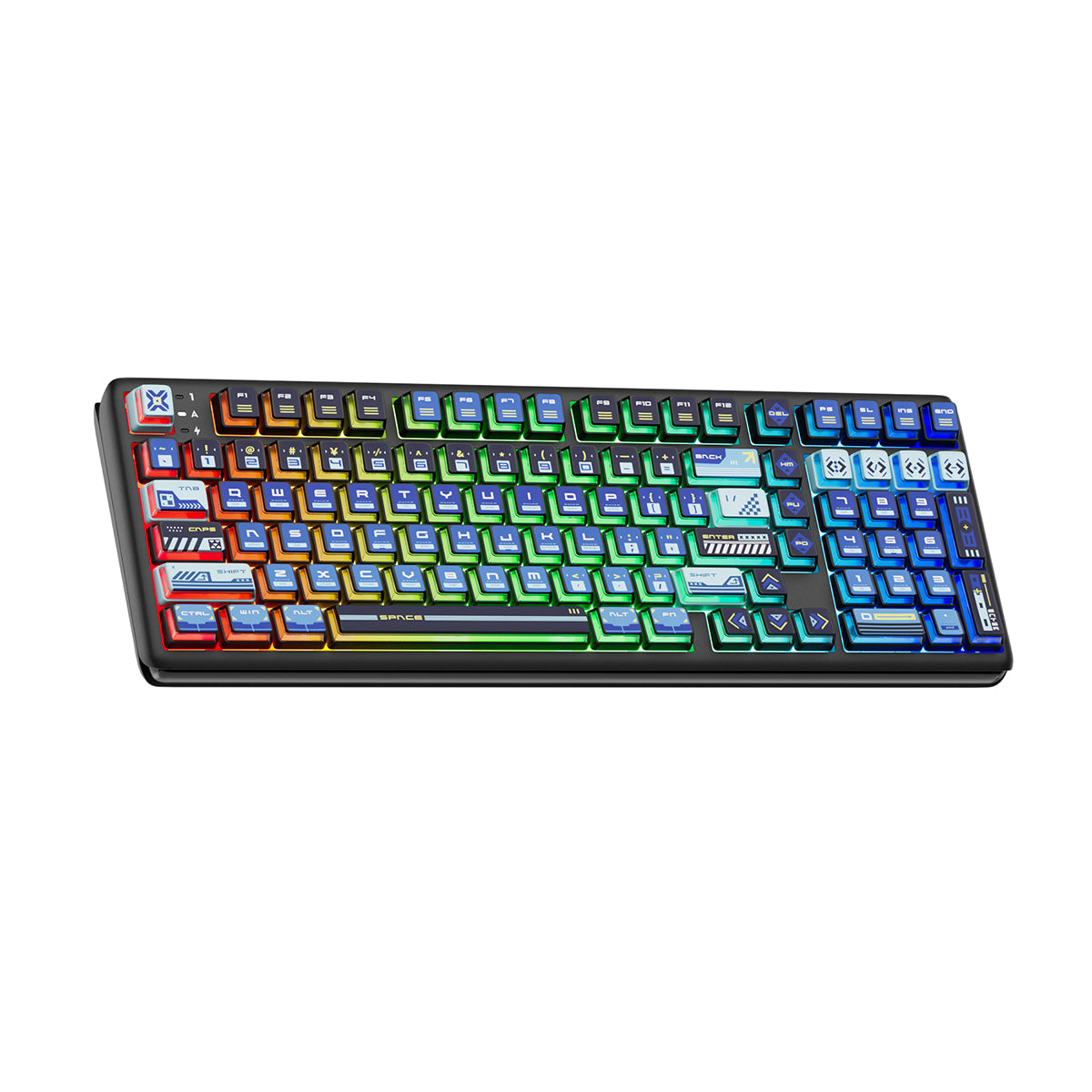 Royal Kludge RK R99 Tri-Mode RGB 101 Keys Hot-Swappable Mechanical Keyboard Slide (Cream Switch)