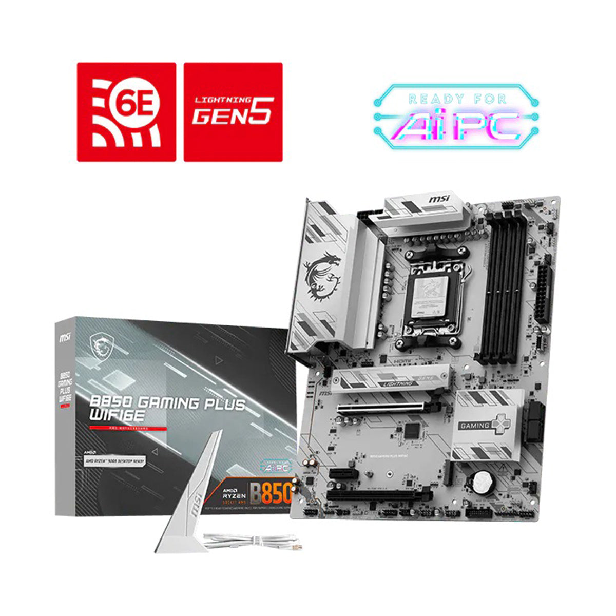 MSI B850 Gaming Plus WiFi6E DDR5 AMD Motherboard