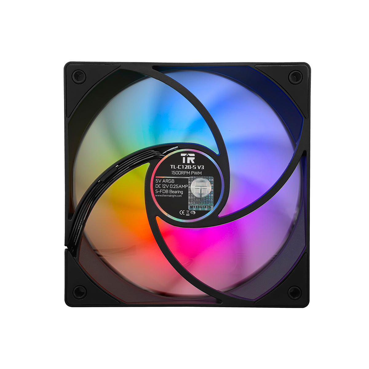 Thermalright TL-C12B-S V3 120MM PWM ARGB CPU Cooling Fan (Black)