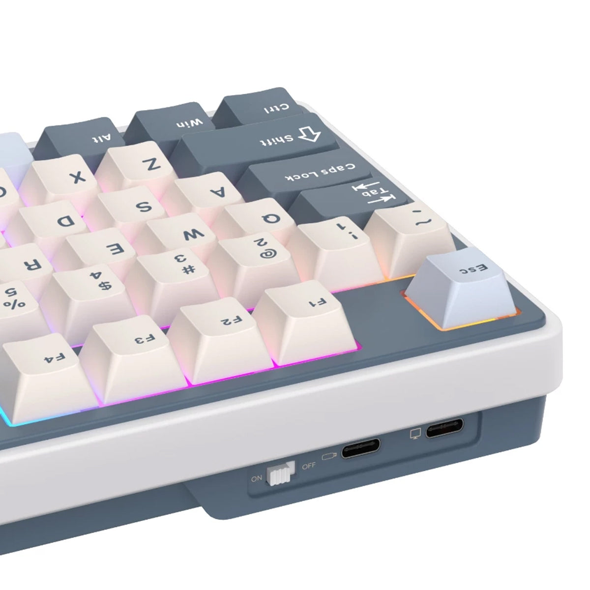 Royal Kludge RK-N99 Tri-Mode RGB 98 Keys Hot Swappable Mechanical Keyboard Moon