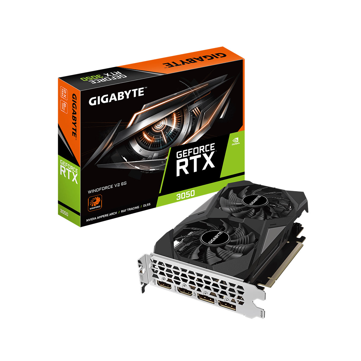 Gigabyte GeForce RTX 3050 Windforce V2 6GB GDDR6 Graphics Card