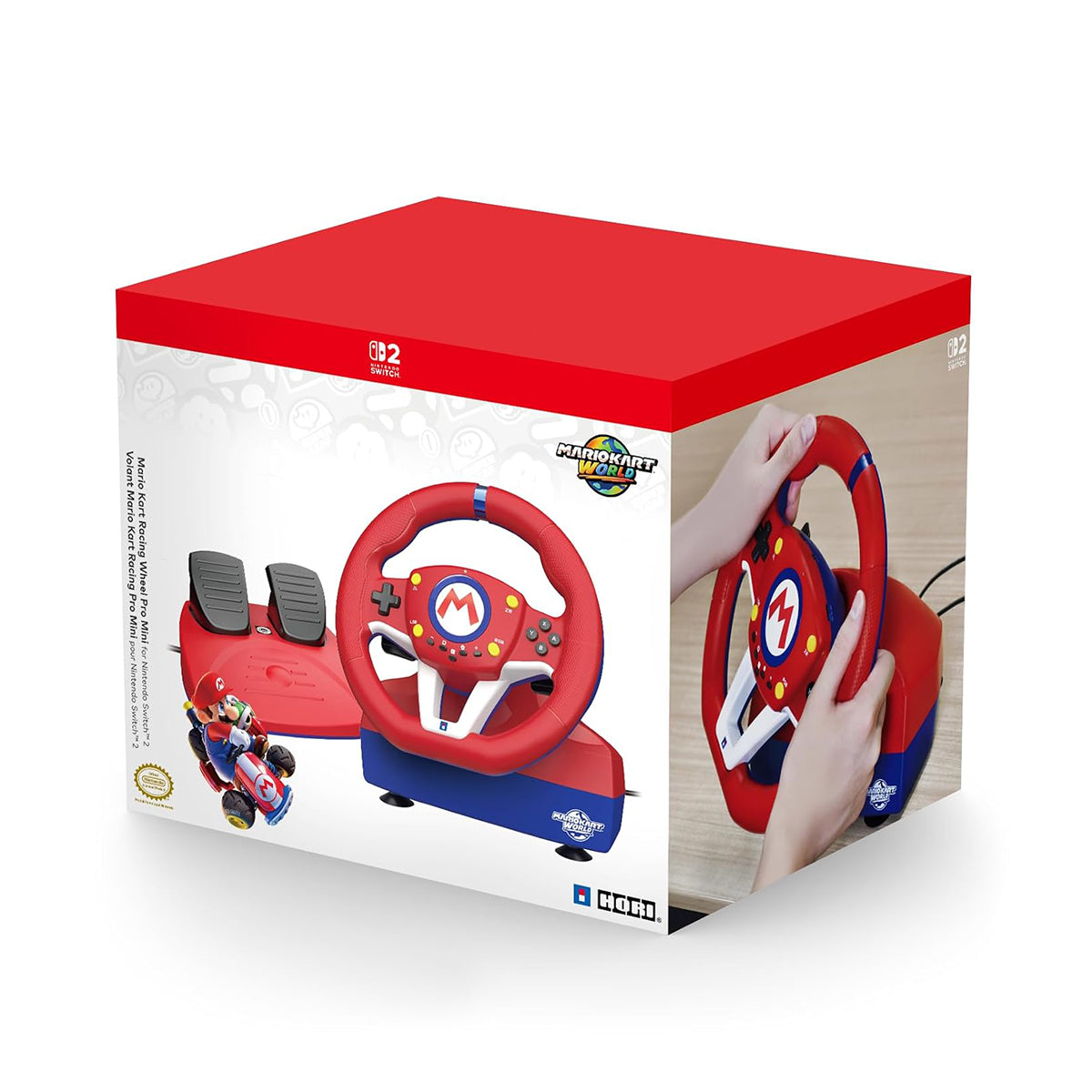 Hori Mario Kart Racing Wheel Pro Mini for Nintendo Switch 2 (NSX-122A)