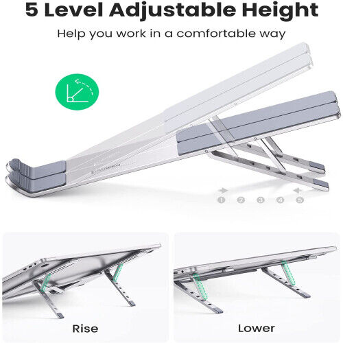 UGreen Foldable Holder For Laptop Height Adjustment (Silver) (LP451/40289)