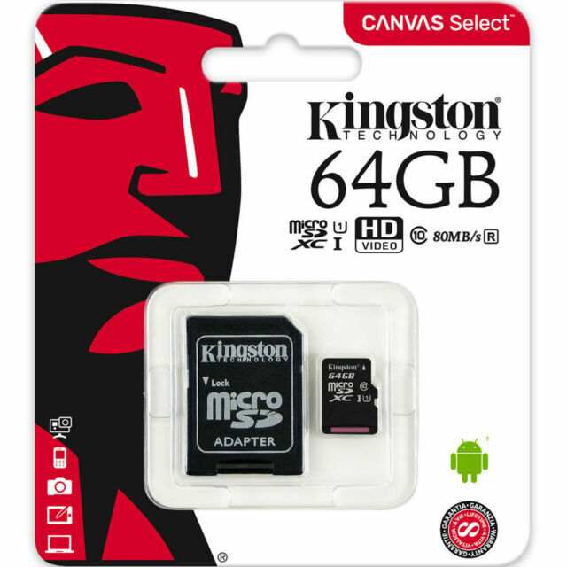 Kingston SDCS/64GB Micro SDXC1 Class 10