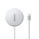 Ugreen Qi2 15W Magnetic Wireless Charger for iPhone & AirPods (Silver) (W703/35565)
