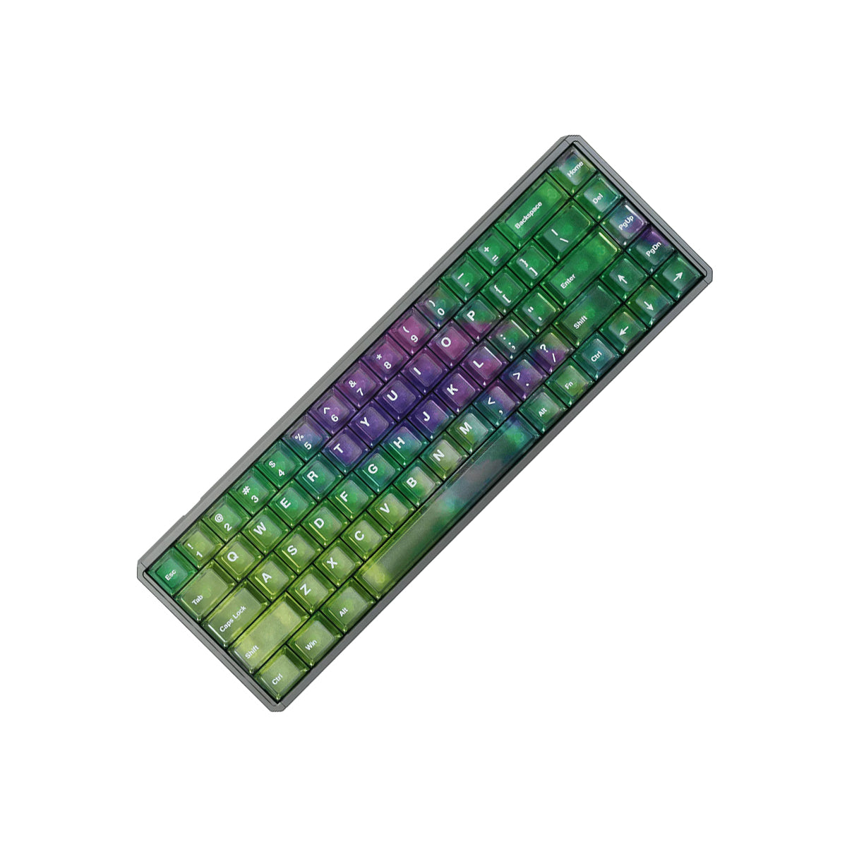Akko MOD68 HE Aluminum Case Wired ARGB Magnetic Keyboard (Grey-Aurora)