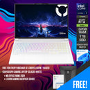 Lenovo Legion 7 16IAX10 83KY001DPH Gaming Laptop (Glacier White) | 16" WQXGA (2560x1600) OLED 165Hz | Intel Core Ultra 7 255HX | 32GB RAM | 1TB SSD | RTX 5060 | Win 11 Home | MS Office Home 2024 + Legion Gaming Backpack GB400