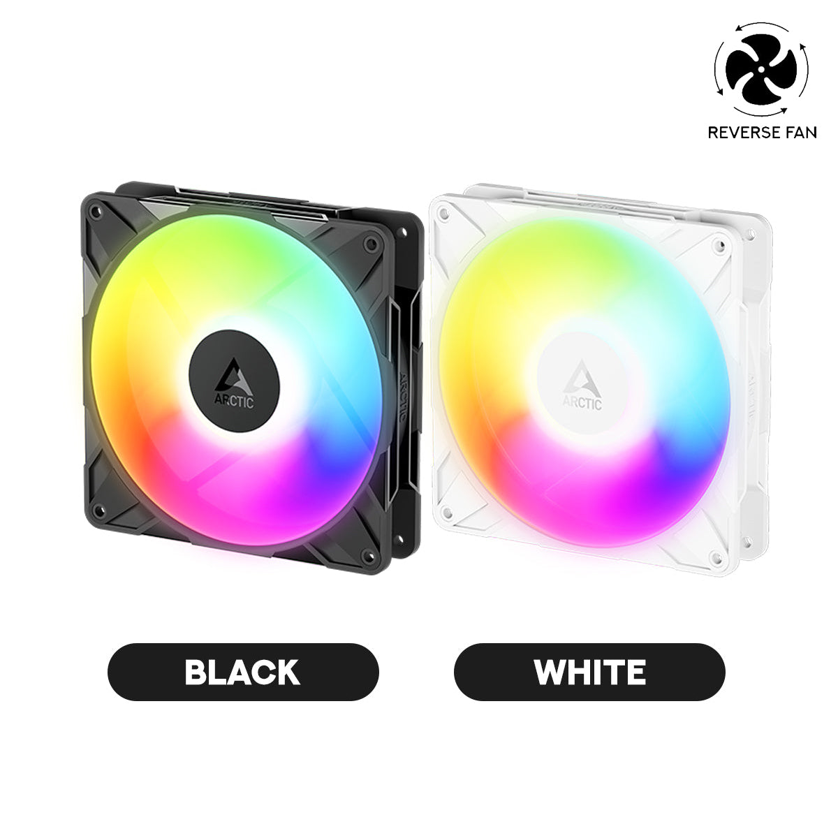 Arctic P14 Pro Reverse 140mm A-RGB PWM Single Fan with Cable Splitter
