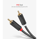 Ugreen 2 RCA Male to 2 RCA Male Audio Cable - 5m (Black) (AV104/10520)