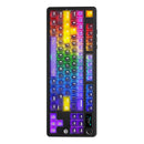 Ajazz MK87 Pro RGB Tri-Mode Mechanical Keyboard (Transparent Yellow-Purple Deep-Purple) (Lichee Switch)