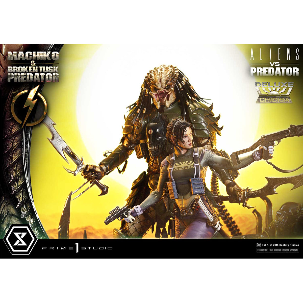 Ultimate Premium Masterline Aliens vs. Predator Machiko & Broken Tusk