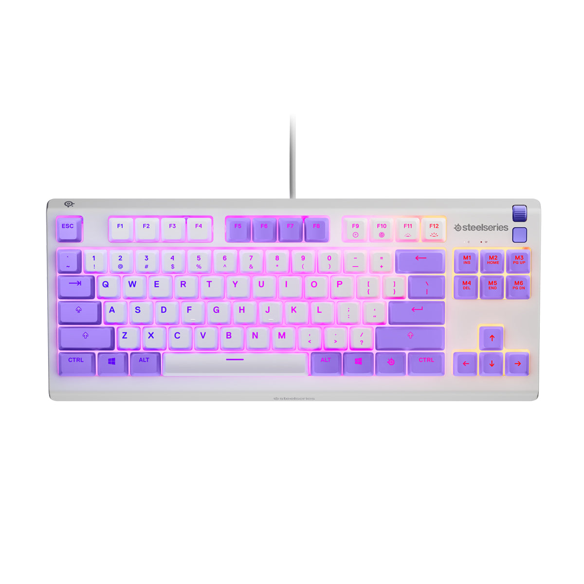 SteelSeries Apex 3 TKL RGB Gaming Keyboard (Amethyst) 