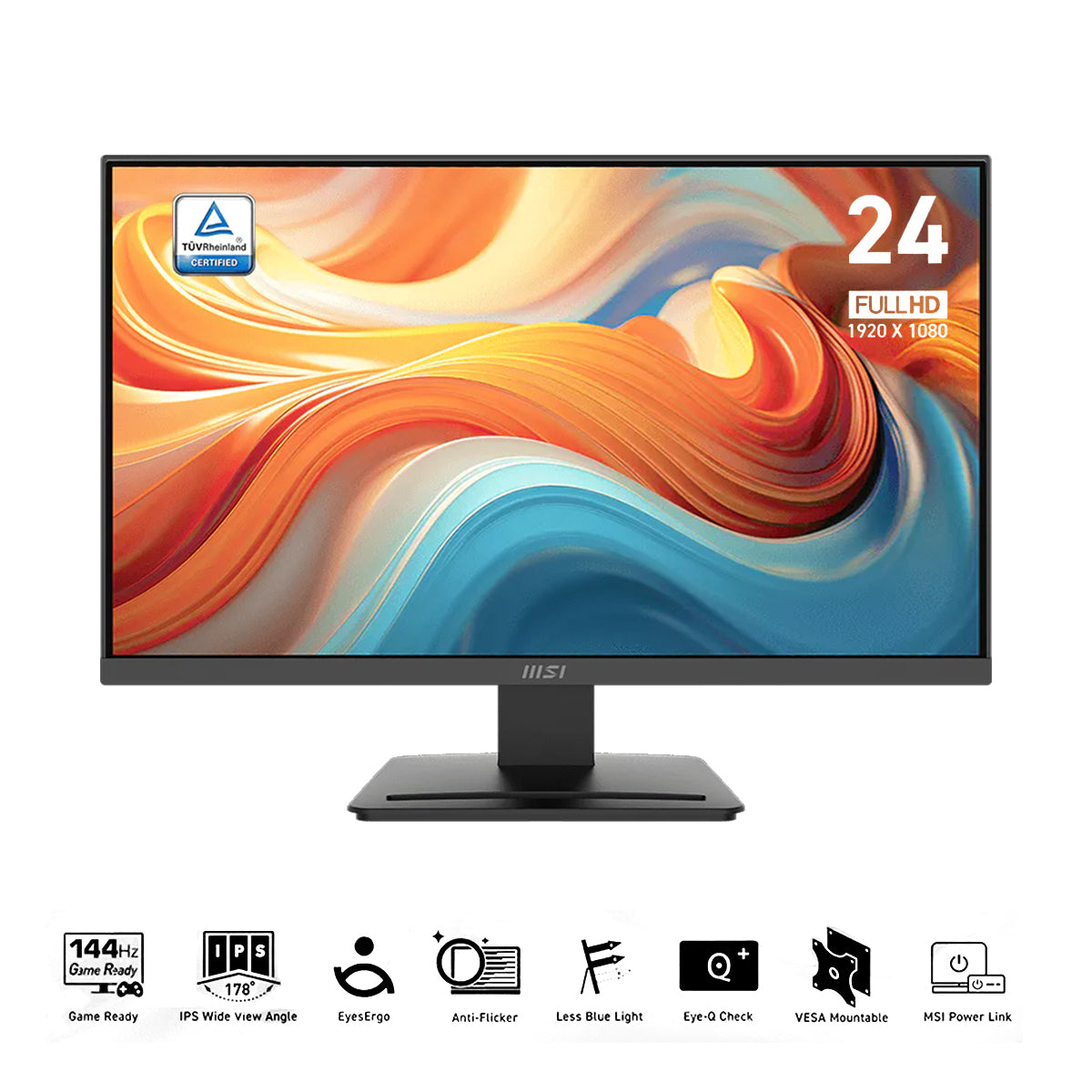 MSI Pro MP243L E14 23.8" FHD 144Hz Business Productivity Monitor