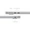 MacBook Air 13" 16GB+256GB M3 Chip with 8-Core CPU & 8-Core GPU (Silver) (MC8H4PP/A)