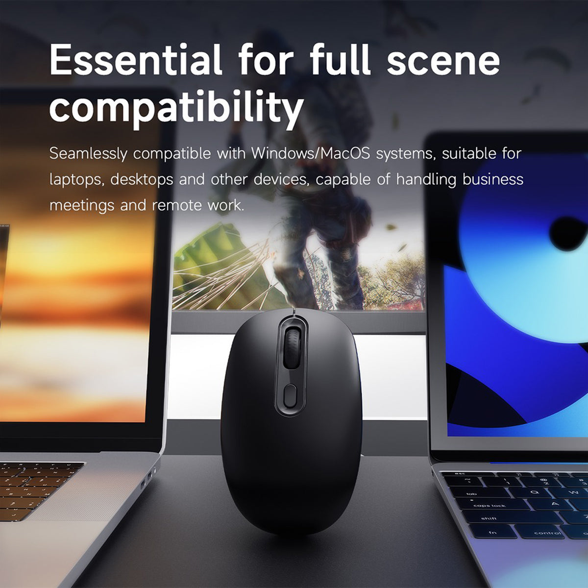 Ajazz NJ04 Wireless Gaming Mouse (Black)