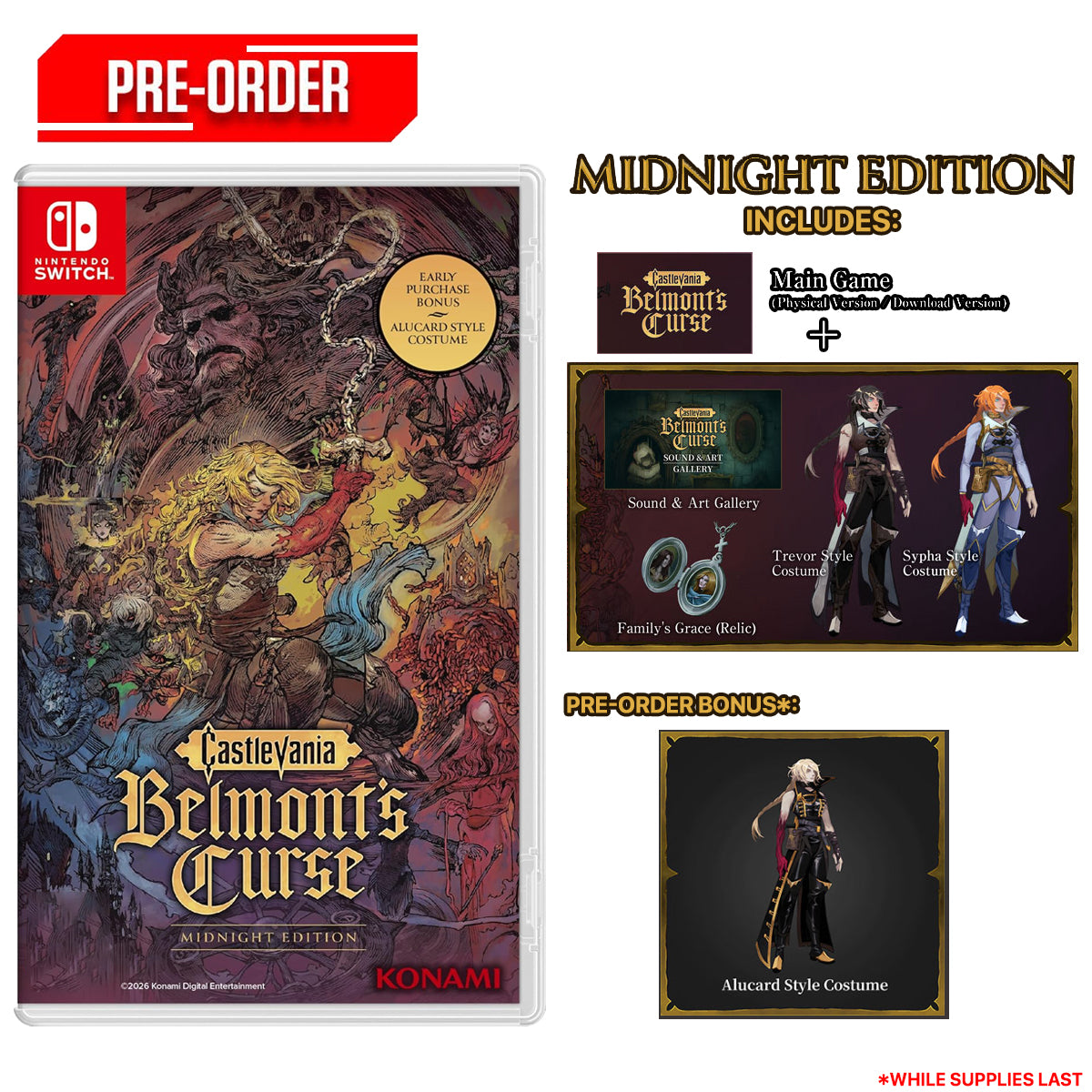 Castlevania Belmonts Curse Midnight Edition