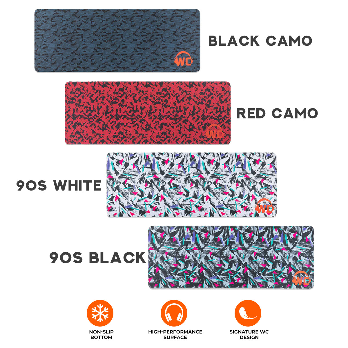 Wicked Cushion MousePadZ (90s White, Red Camo, Black Camo, 90s Black)