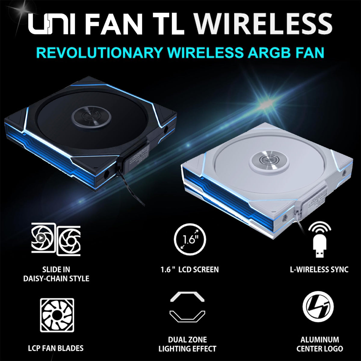Lian Li Uni Fan TL Wireless 140mm Revolutionary Wireless ARGB Fan