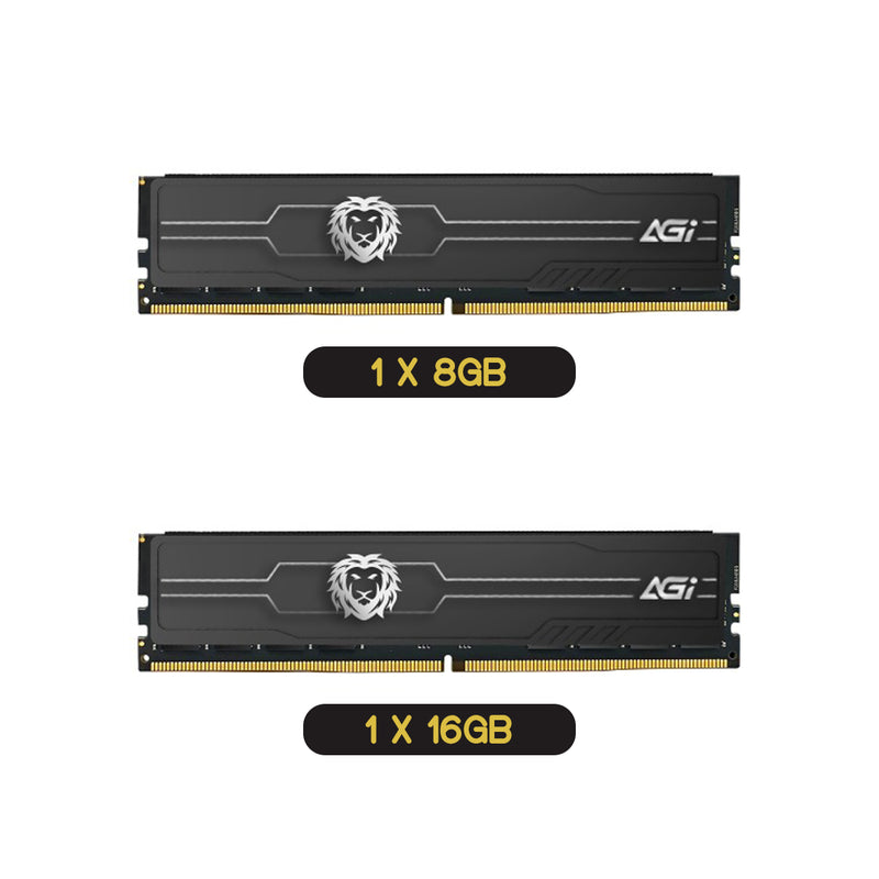 AGI Gear DDR4 3200MHz CL22 UDIMM Desktop Memory