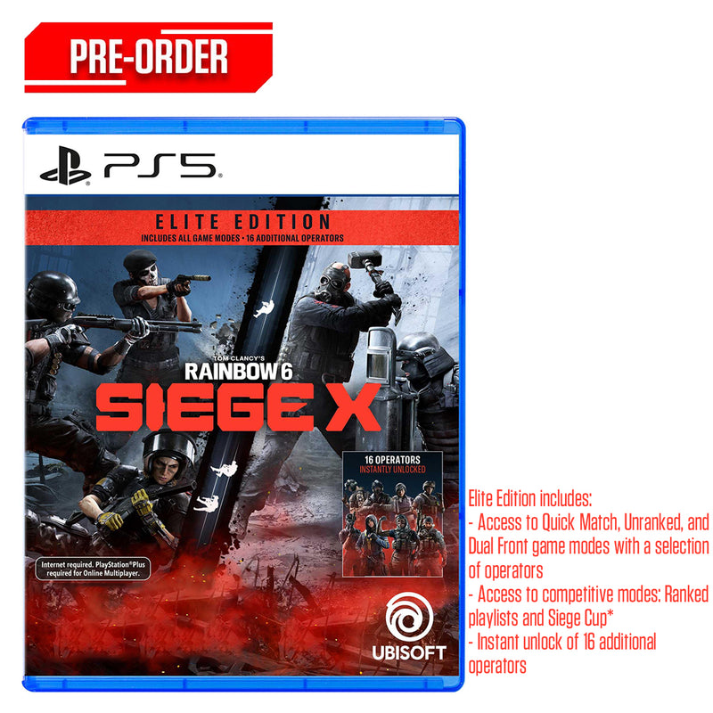 PS5 Tom Clancys Rainbow Six Siege X Elite Edition Pre-Order Downpayment