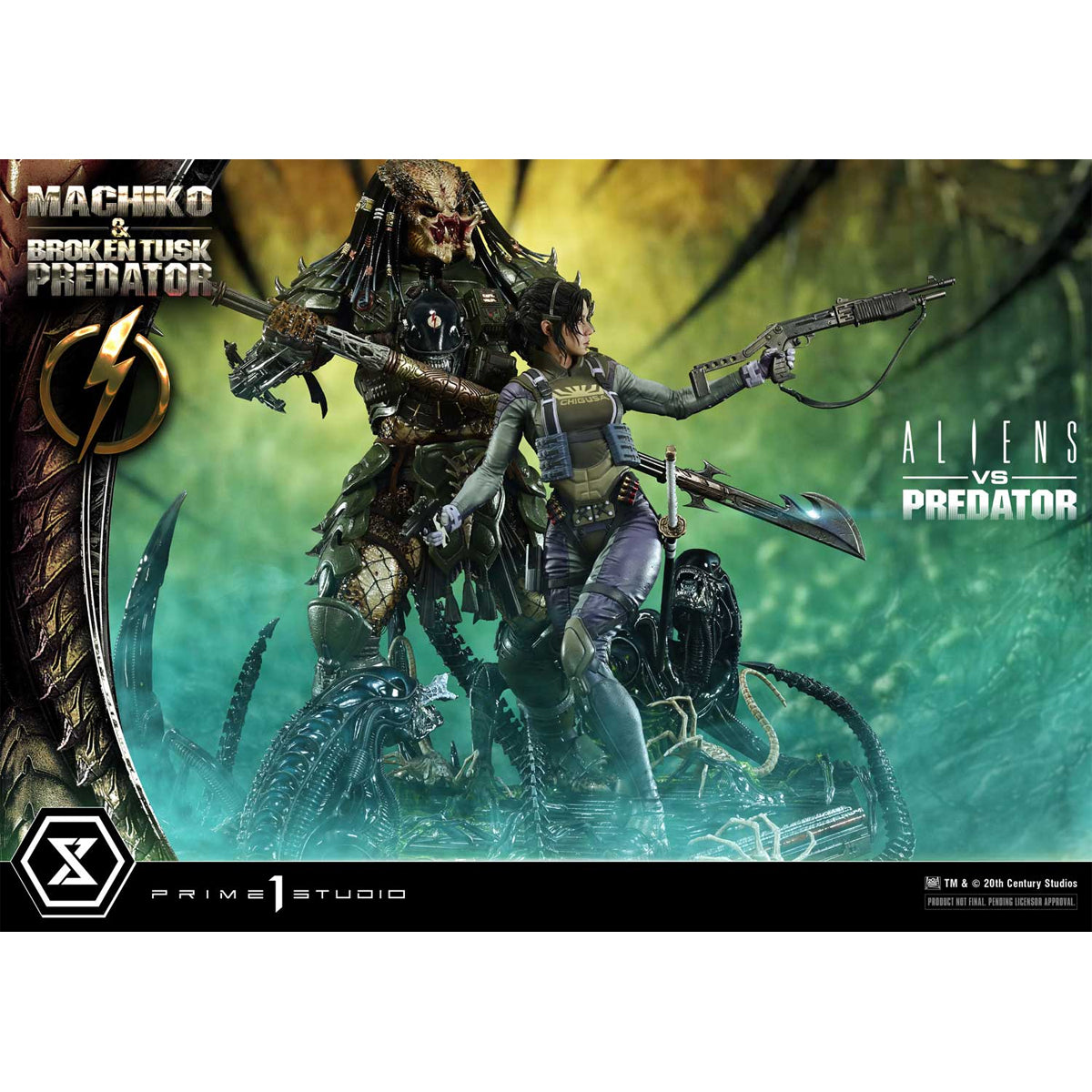 Ultimate Premium Masterline Aliens vs. Predator Machiko & Broken Tusk