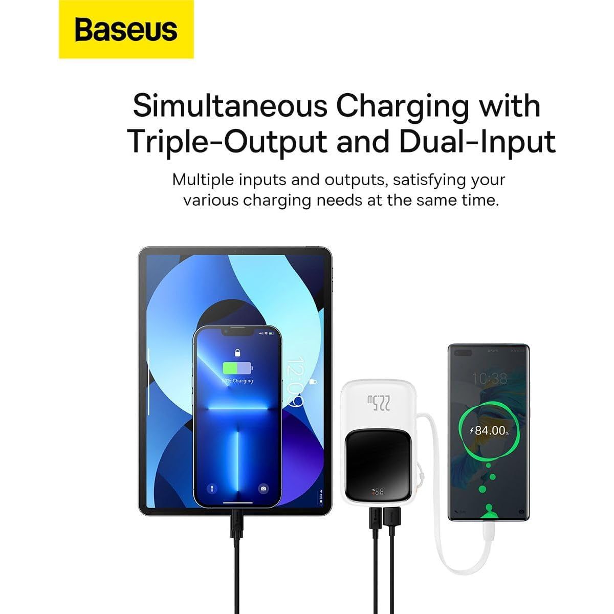 Baseus Qpow Pro Digital Display Fast Charge Power Bank Type-C 10000mAh