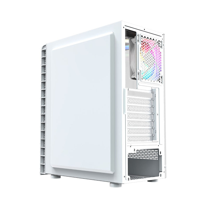 XYZ Airone 300 Glass Edition ATX PC Case with 6 Pre-Installed 120mm Airplus 100 ARGB Fans 