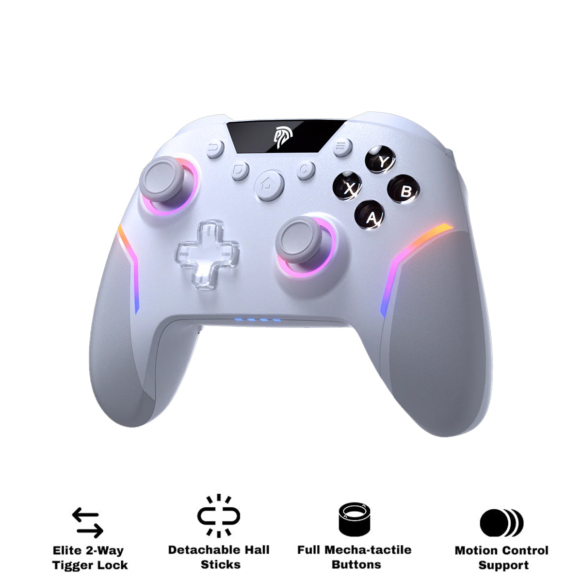 EasySMX X20 Multi-Platform Wireless Gaming Controller with Trigger Lock & Hall Effect Sensor (White, Black) (VG-C518, VG-C548)