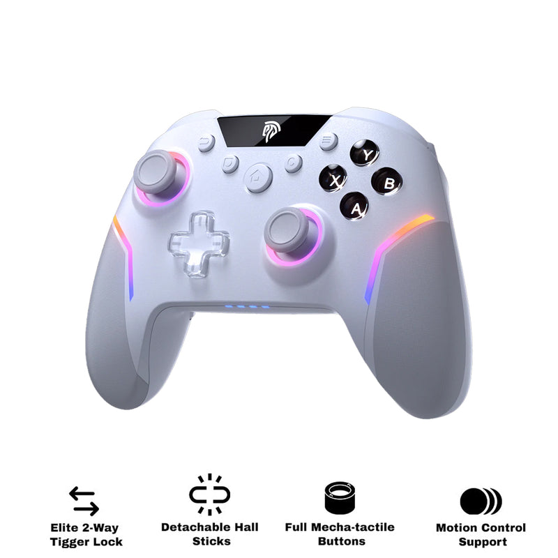 EasySMX X20 Multi-Platform Gaming Controller with Trigger Lock & Hall Effect Sensor (White) (VG-C518)