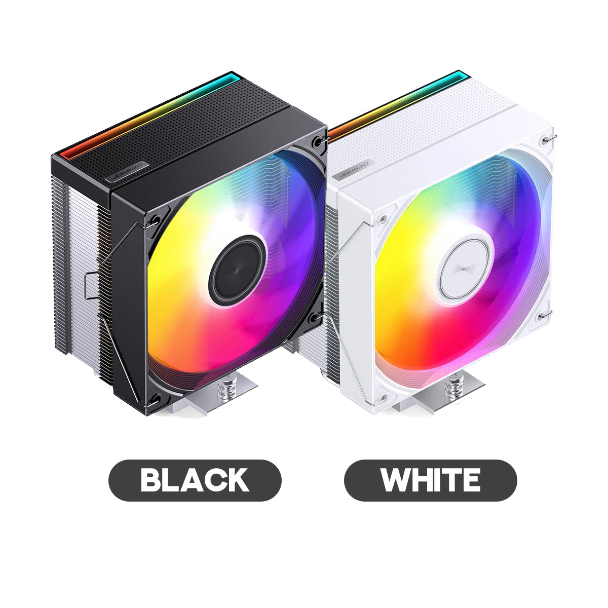 Jonsbo CB40 ARGB Single-Tower CPU Cooler (Black, White)