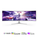 Philips Evnia 49M2C8900/69 48.9" Dual QHD (5120x1440) 240Hz 0.03ms GTG QD OLED Curved Gaming Monitor with Tilt/ Height/ Swivel Adjustment (White)