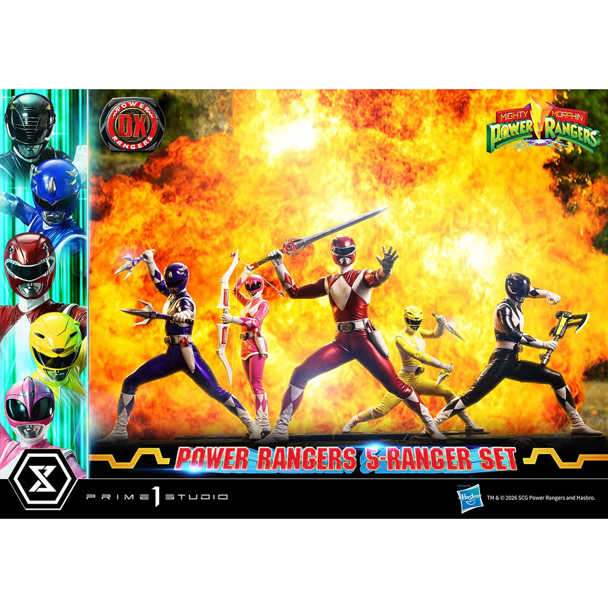 Premium Masterline Mighty Morphin Power Rangers: Power Rangers 5-Ranger Set