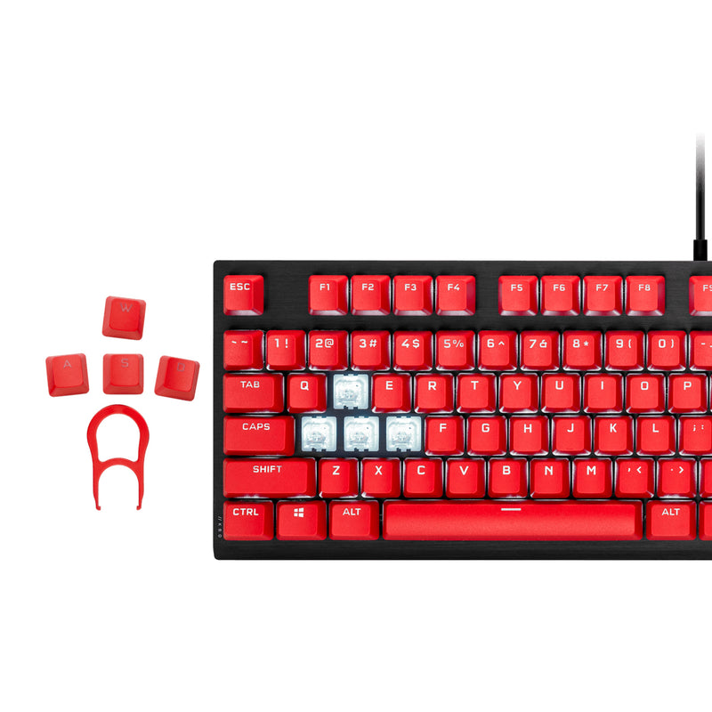 CORSAIR PBT DOUBLE-SHOT PRO KEYCAP MOD KIT (ORIGIN RED)