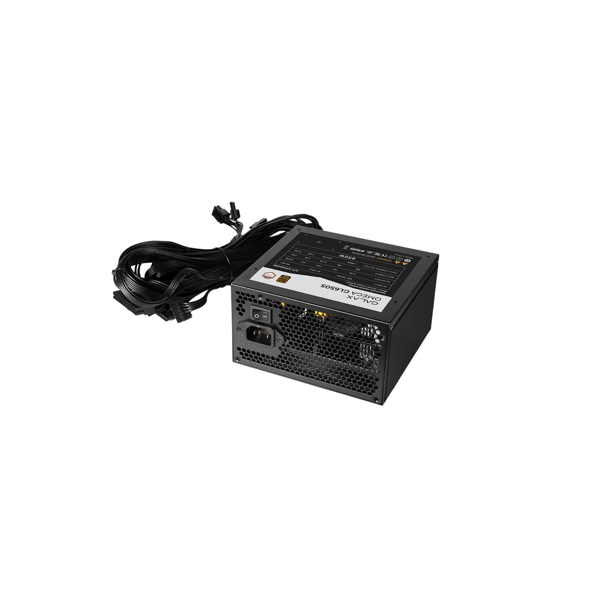 Galax Omega GL650S 650W 80+ Bronze & Cybenetics Bronze ATX 2.51 Non-Modular Power Supply (PGO65BOTNATB0)