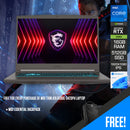 MSI Thin A15 B13UC-3473PH Laptop | 15.6" FHD (1920x1080) 144Hz IPS | i7-13620H | 16GB RAM | 512GB SSD | RTX 3050 | Windows 11 Home | MSI Essential Backpack